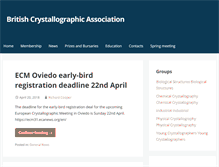 Tablet Screenshot of crystallography.org.uk